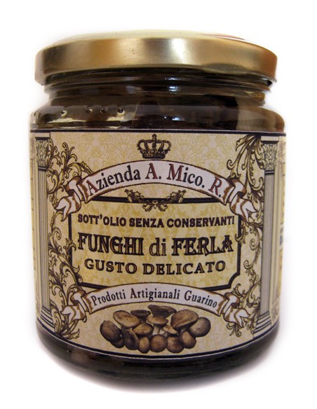 Ferla mushrooms in oil Delicate taste 275 gr Azienda Micologica