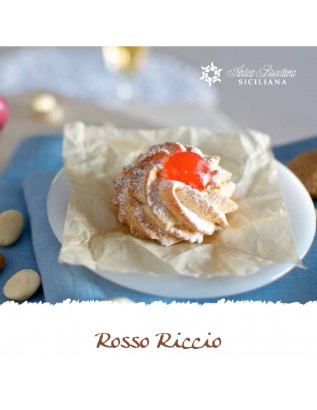 Rosso Riccio Emballage en boîte de 18 pcs Antica Biscotteria