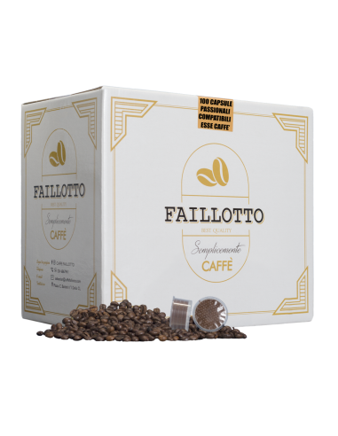 Passionné Compatible ESSE CAFFE' Pack de 100 pcs Faillotto