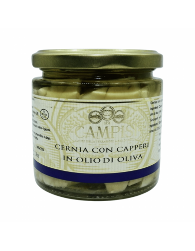 Cernia con Capperi 220 gr Campisi