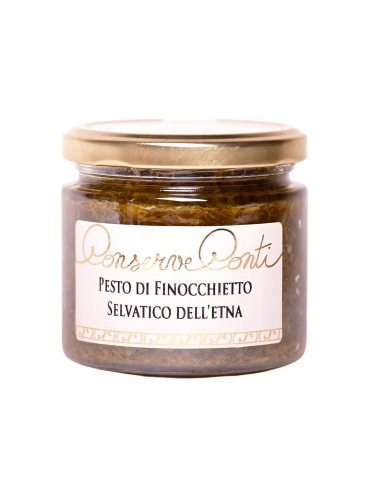 Pesto di Finocchietto selvatico dell’ Etna in olio extravergine d’oliva 190 gr Conserve Conti
