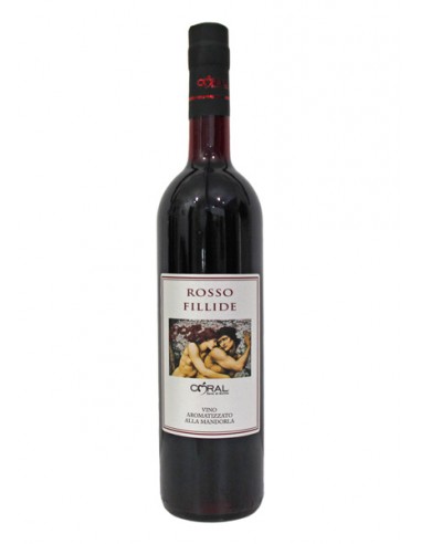 Vino Nero d'Avola Aromatizzato alla Mandorla Rosso Fillide 75 cl Coral Sorsi di Sicilia