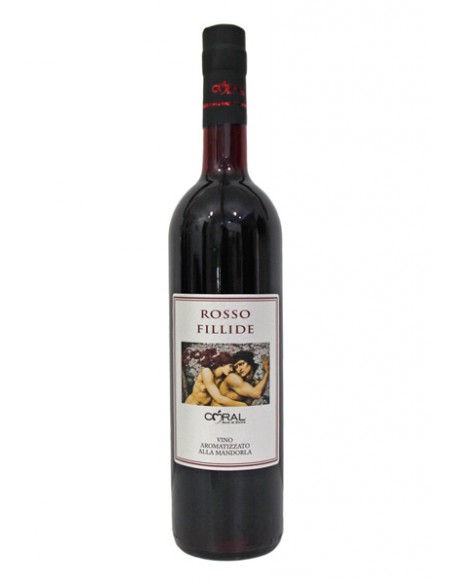 Vino Nero d'Avola Aromatizzato alla Mandorla Rosso Fillide 75 cl Coral Sorsi di Sicilia