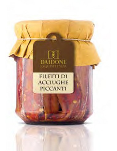 Acciughe a Filetti piccanti 200 gr Daidone