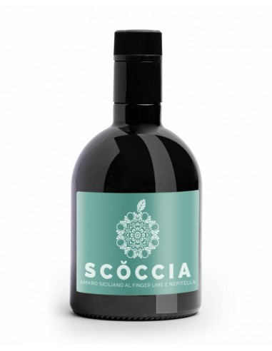 Scoccia Amaro Siciliano al Finger Lime e Nepitella con astuccio 50 cl