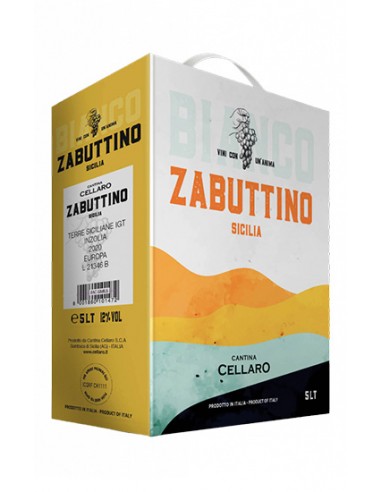 Zabuttino Bianco IGP Terre Siciliane 10 lt Cantina Cellaro