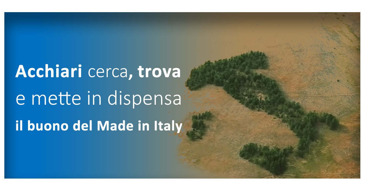 Acchiari busca, encuentra y pone el producto Made in Italy en la despensa