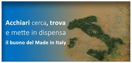Acchiari sucht, findet und legt die Made in Italy-Ware in die Speisekammer